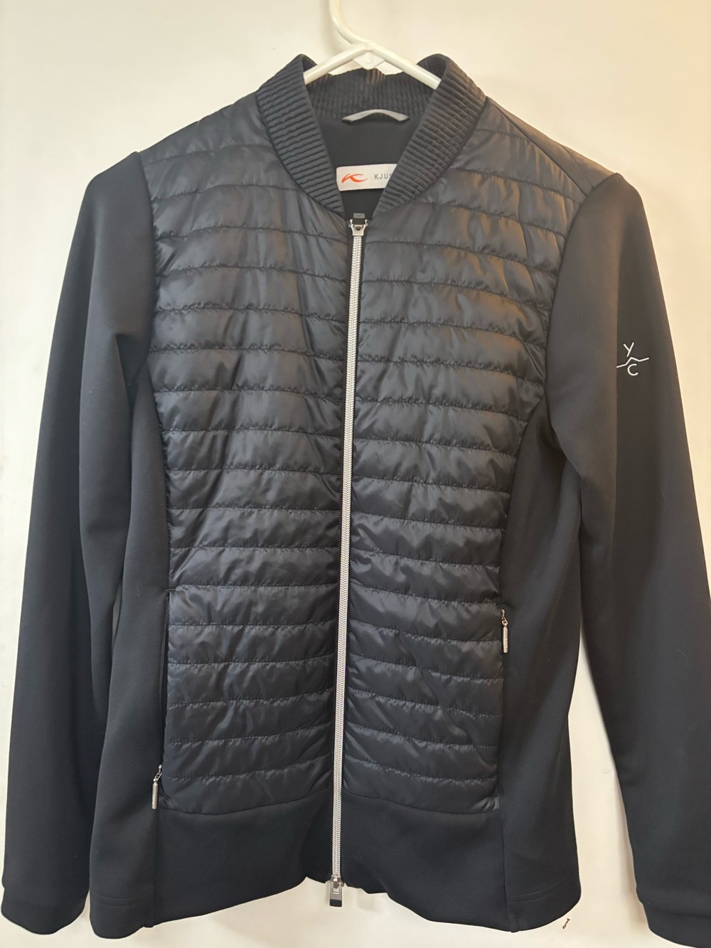 KJUS Performance Retention 2.0 Quilted Puffer Jacket EU 36 US Size S Black